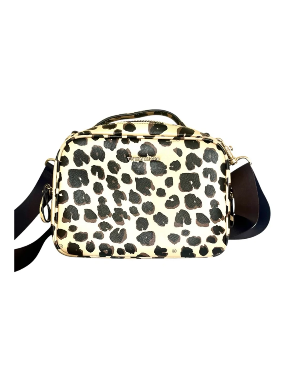 TWELVElittle Luxe Diaper Clutch in leopard print vegan leather